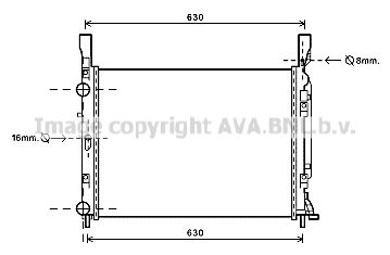 AVA QUALITY COOLING Radiaator,mootorijahutus RT2469